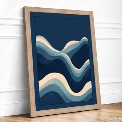 Flowing Waters Minimalist - Framed Print