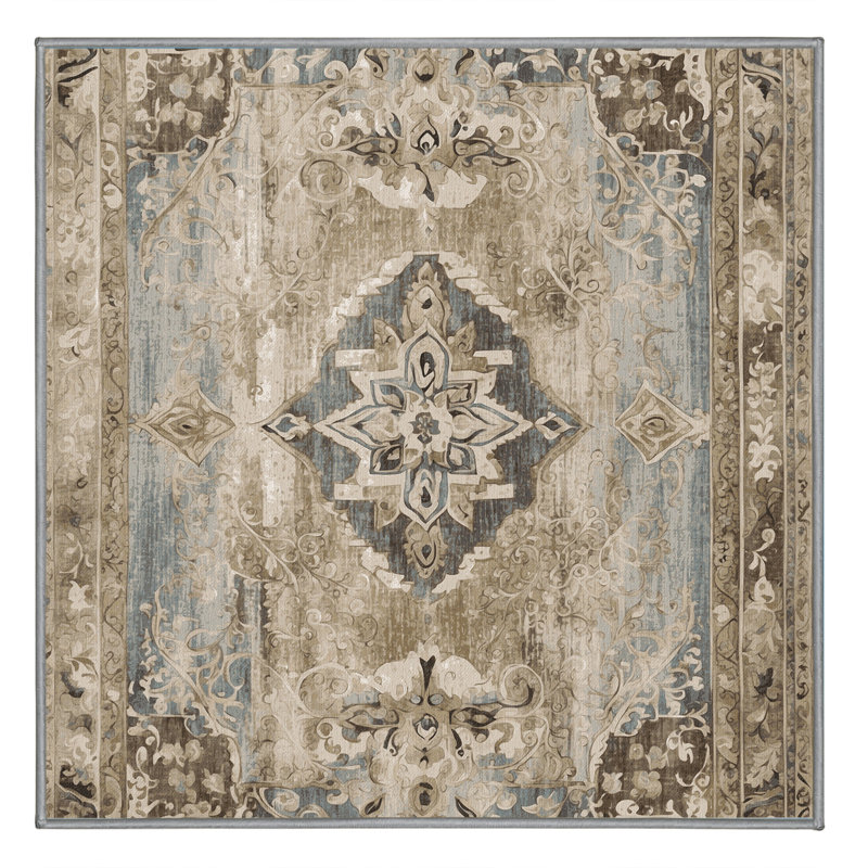 Pastel Harmony Rug, Square 4'