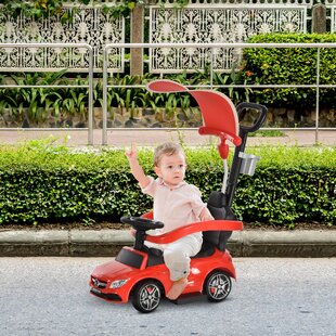 3-In-1 Mercedes Benz Ride-On Car for Toddlers