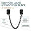 MEGA HANDLES Chaîne de porte de traverse de 12 po, butée de chaîne pour les fenêtres de traverse, dispositif de retenue de porte d'armoire - noir mat-131989508-132938463