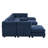 Canapé modulaire réversible de large de 155 po avec repose-pieds Roehl-317171539