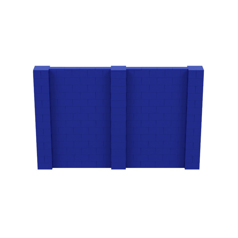 Ensemble mural de blocs géants 7 'T, H 84 po x l 132 po x P 12 po, Bleu