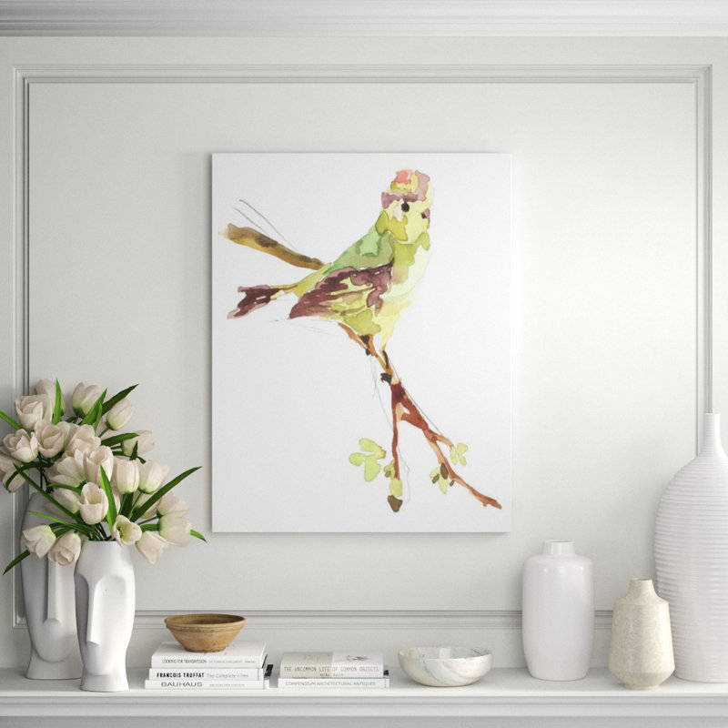 Golden Crowned Kingle Painting by Fern Cassidy, 38" H x 30" W, Outdoor