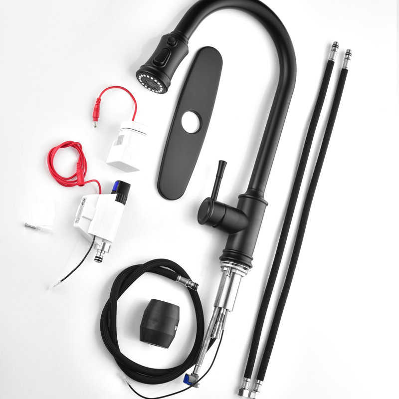 Touch Kitchen Faucet With Pull Down Sprayer, Matte Black