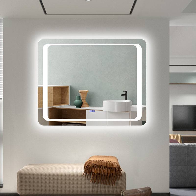 Miroir de salle de bain/coiffeuse illuminée Elvan