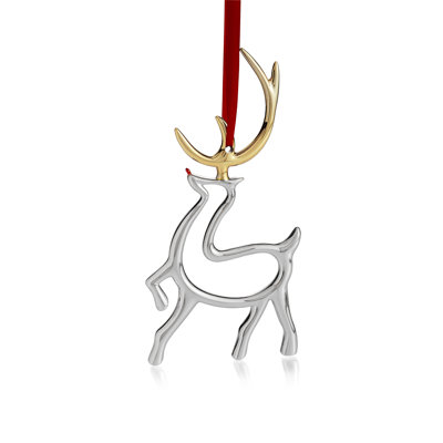 6.5'' Metal Animals Holiday Shaped Ornament