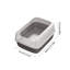 Bac à litière semi-fermé pour entrée de chat, 15,75 po x 12,2 po x 6,69 po, gris-131214351
