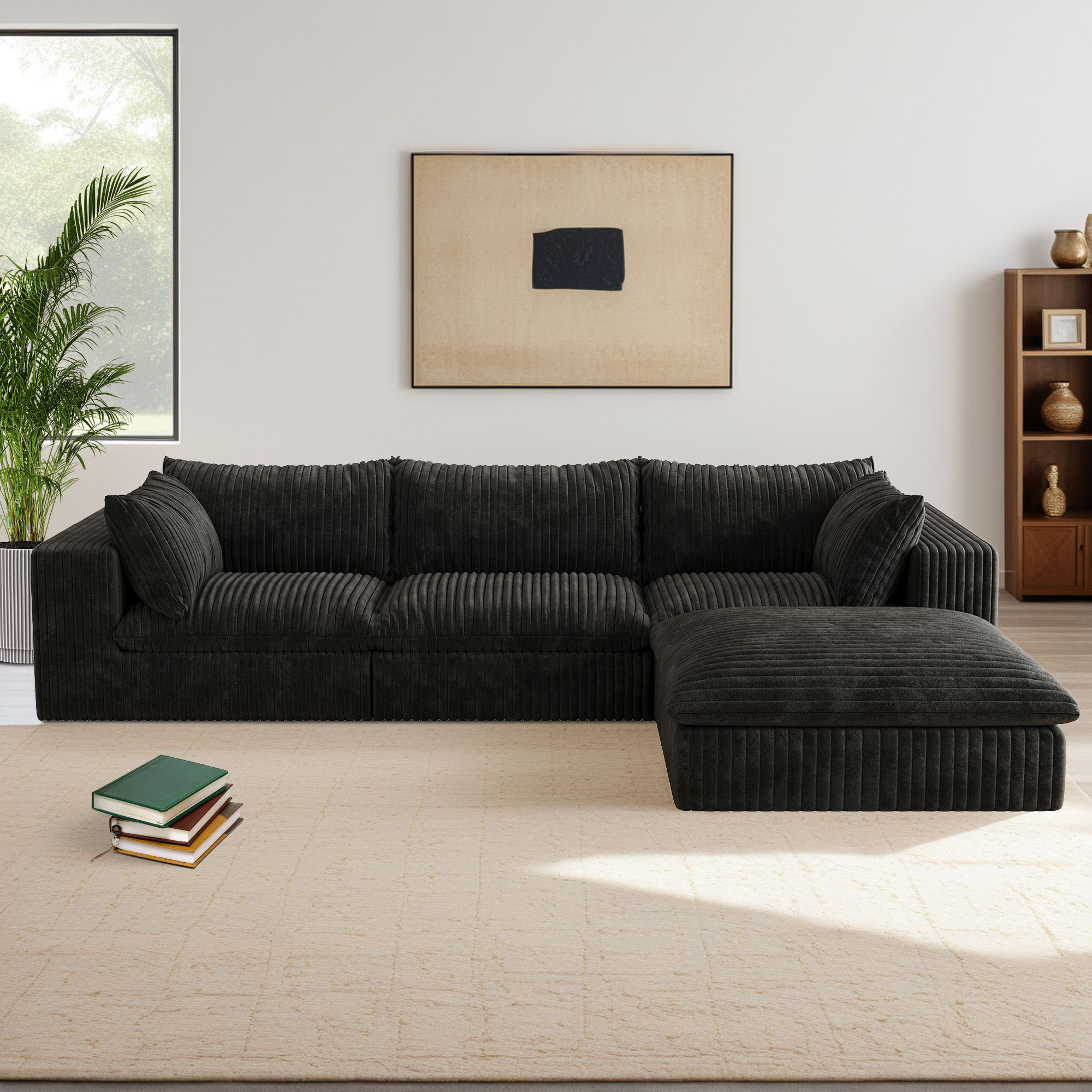 Mercer41 Cloud Modular Sectional Sofa Couch For Oversized Modular ...