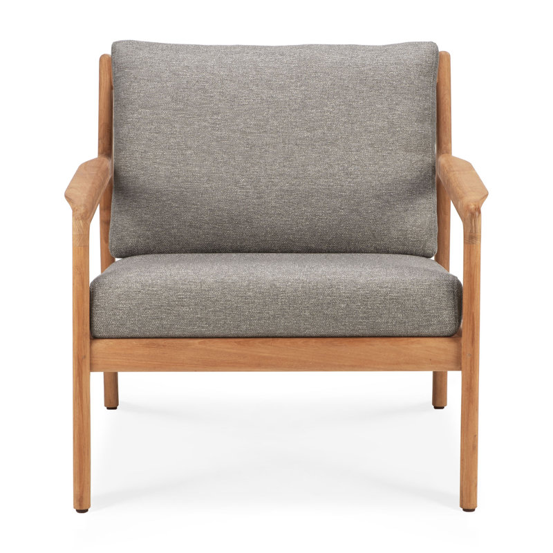 Jack Outdoor Teak Lounge Chair, Brown/Mocha