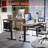 Labelle 57.5" W L-Shaped Standing Desk with Keyboard Tray-650568640