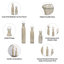 Vase de table en verre Myres