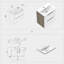 Nilani 495 mm Wall Mounted Combined Vanity Unit with Drop In Resin Basin