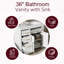 Meuble-lavabo sur pied 36 po avec lavabo en céramique-1868842555