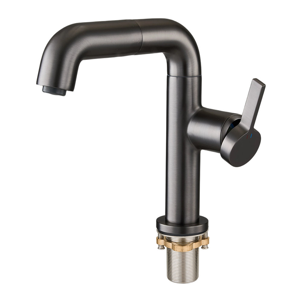 Swivel Metal Basin Mixer Tap with Single Lever