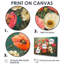 Rose blanc, coquelicots, bouquet radieux - coquelicots, art mural-1652073466-1652073467