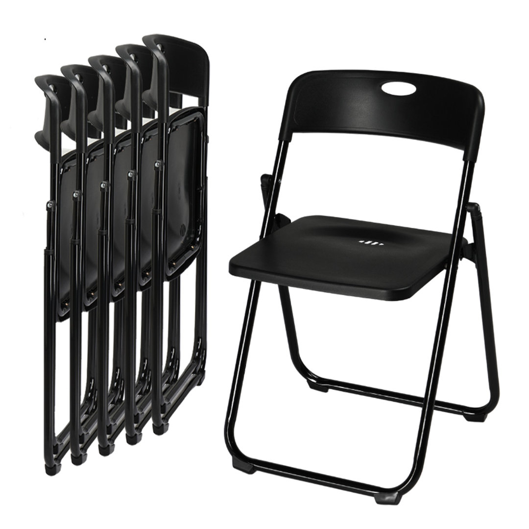 Plastic Folding Chairs (Set of 6) Inbox Zero 