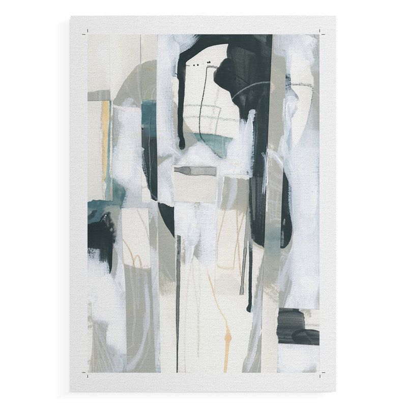Sea Cavern Strata II - Impression sur toile seulement - NON-CADRE, H 27 po x l 18 po