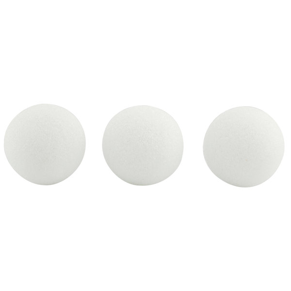 Hygloss Styrofoam Balls, White, 2 - 100 count