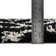 Tapis à poils longs noir et blanc Foundry Select
