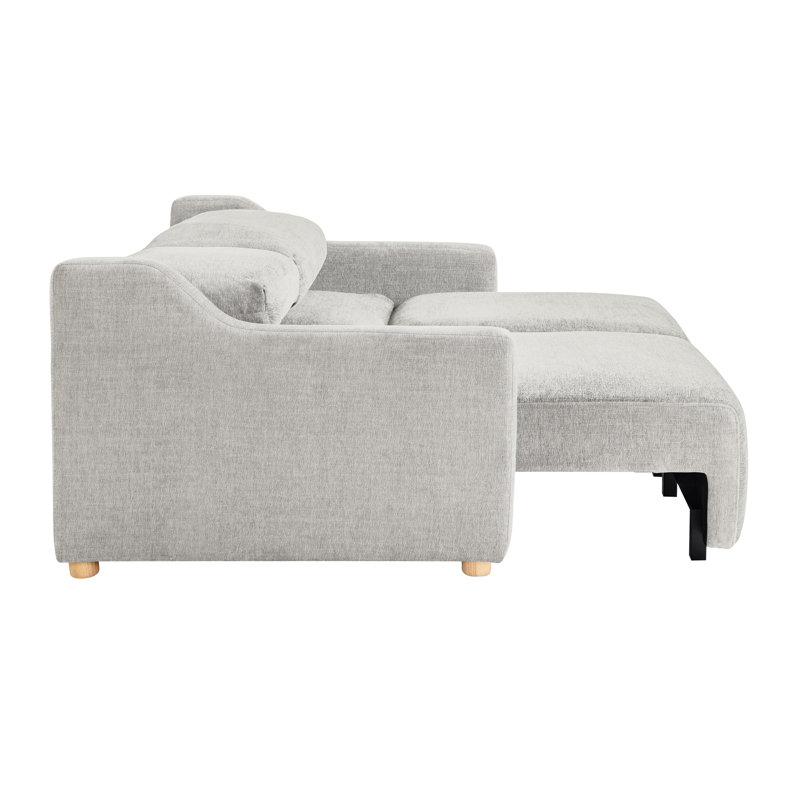Canapé-lit convertible grand format 90,2 po Serta Gabi, Chenille crème