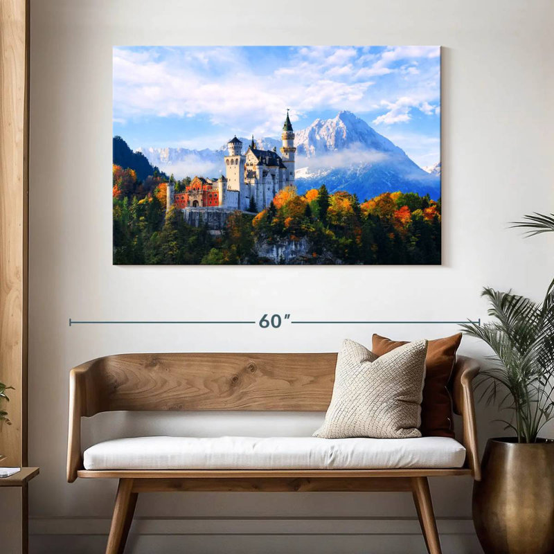 Château de Neuschwanstein, Alpes bavaroises, H 32 po x l 48 po
