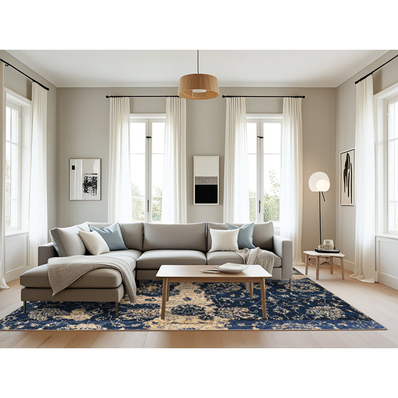 Abstract Indoor Rug, Rectangle 8' x 12'