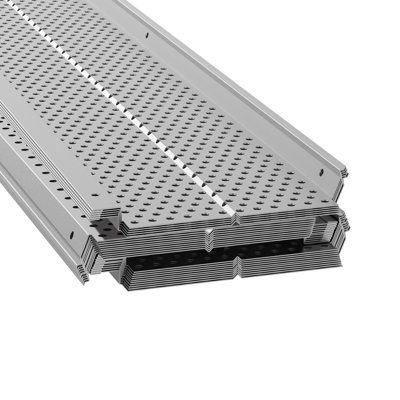 Couvercle de gouttière, largeur de 5 pouces, couvercle de gouttière en aluminium à filtre à feuilles, 26 PCS de longueur totale de 104 pieds, diamètre de trou de 0,157 po et garde-gouttes Raptor de 0,02 po d'épaisseur s'adapte à tout type de toit ou de gouttière
