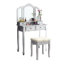 Ensemble de coiffeuse et coiffeuse, meuble-lavabo de chambre à coucher-1640593390