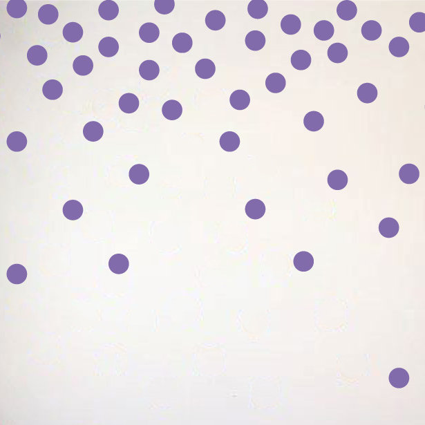 Adhésif décoratif à pois, H 48 po x l 78 po x P 0,01 po, Lavande