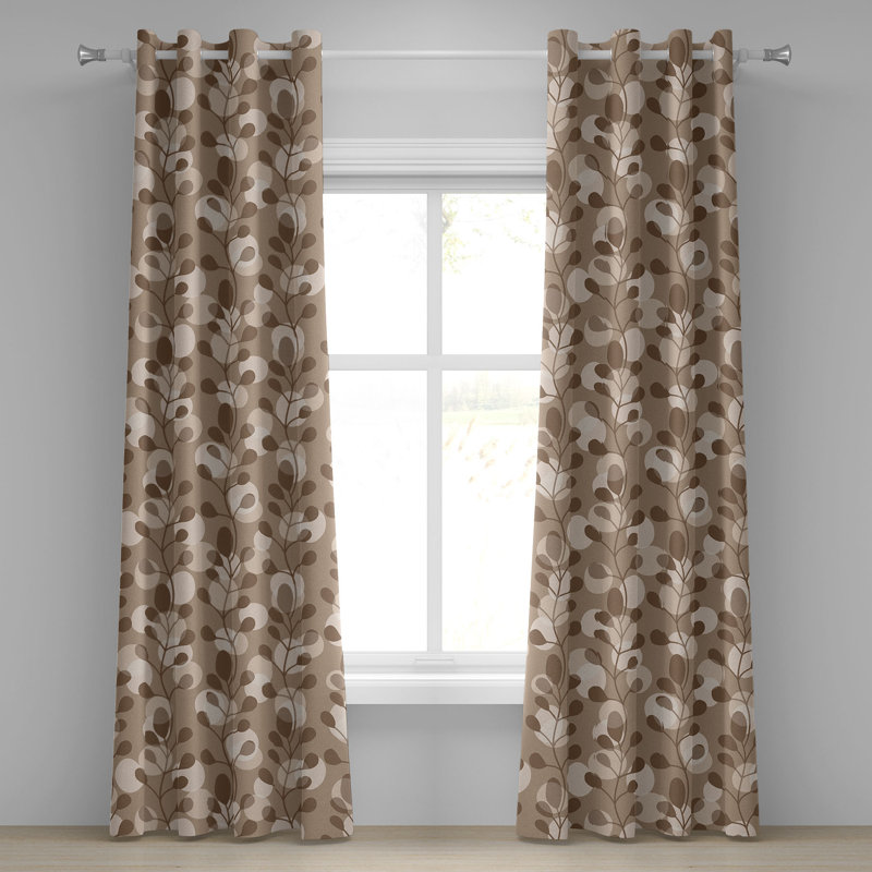 Rideau à œillets à motif œillets simple 50 po x 120 po Red Barrel Studio®, L 50 po x L 108 po