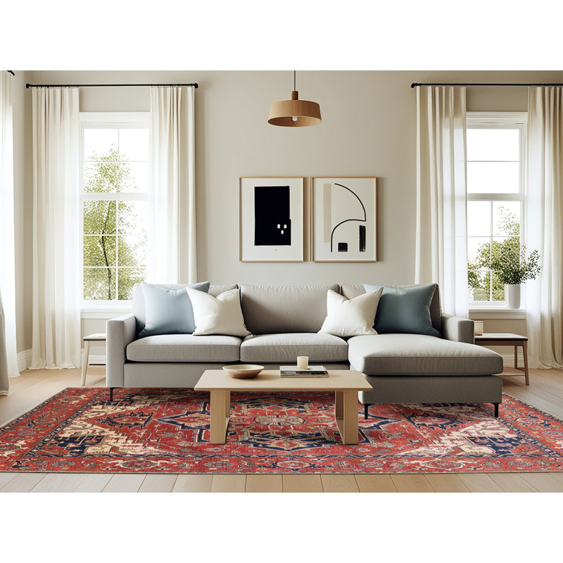 Oriental Indoor Rug, Rectangle 6' x 9'
