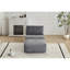 Canapé modulaire en mousse à mémoire de forme moderne, méridienne simple pour le salon, canapé modulaire Cloud pour animaux de compagnie, tissu en velours côtelé, repose-pieds mobile, aucun assemblage requis, gris-639460934