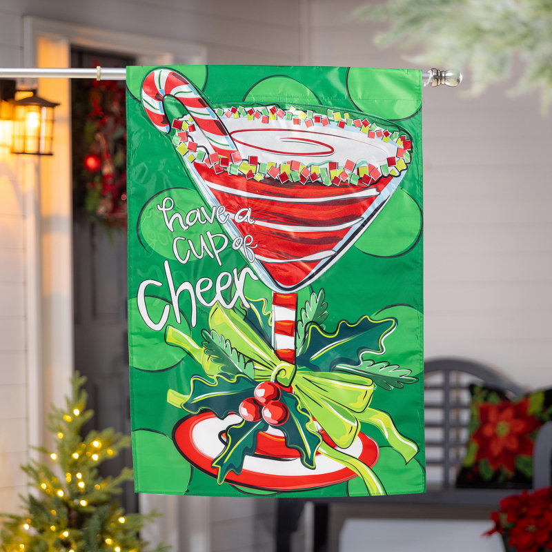 Drapeau de maison «Have A Cup Of Cheer»