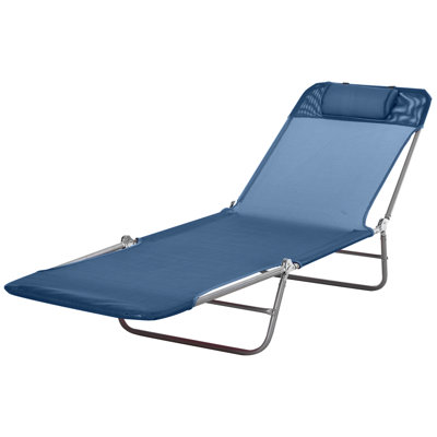 Chaise longue d'extérieur, chaise longue pliante, chaise longue de bronzage de piscine, chaise longue d'extérieur avec dossier inclinable pour la plage, la cour, le patio