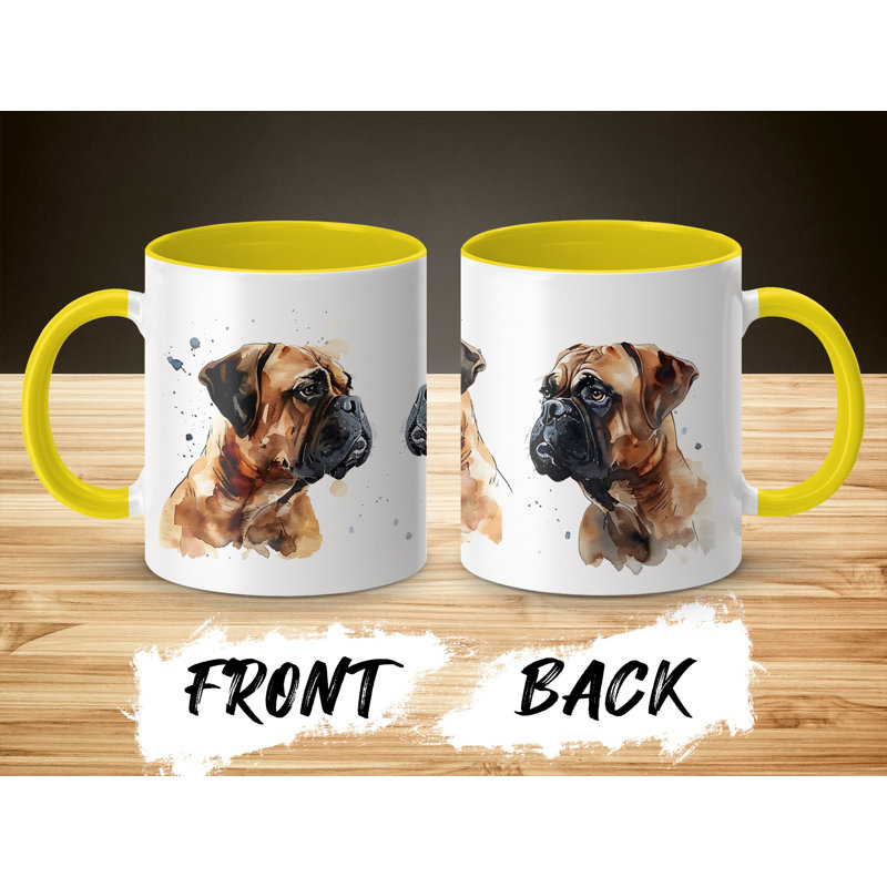 Ceramic Coffee Mug, 2, Yellow