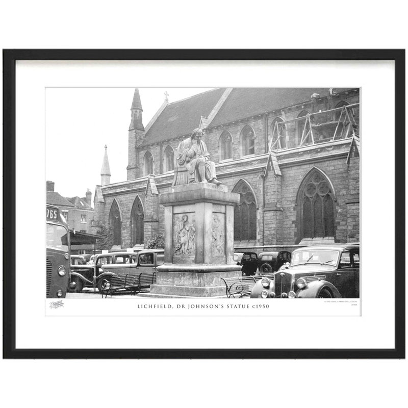 Lichfield, Dr Johnson's Statue C1950 1 Piece Single Picture Frame Wall Art, 40cm H x 50cm W x 2.3cm D