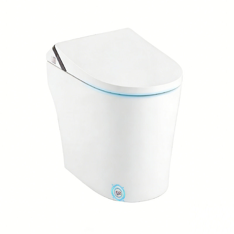 Smart Toilet - One Piece Bidet Tankless Toilets with Warm Water Sprayer and Dryer, Built-In Bidet Heated Seat, Foot Sensor Operation, Dual Auto Flush,