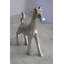 Statue de girafe en aluminium Deloma, élégante décoration miniature pour tout espace 7 po x 3 po x H 10 po