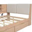 Lit de coin en L en bois avec tiroirs sous le lit avec bibliothèque de rangement et tête de lit tapissier et ports de chargement USB pour un espace limité-1931144469-1931144466