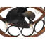 Ventilateur de plafond 22 po avec luminaire et télécommande portative Hunter Haven Fandelier-119236132-119236134