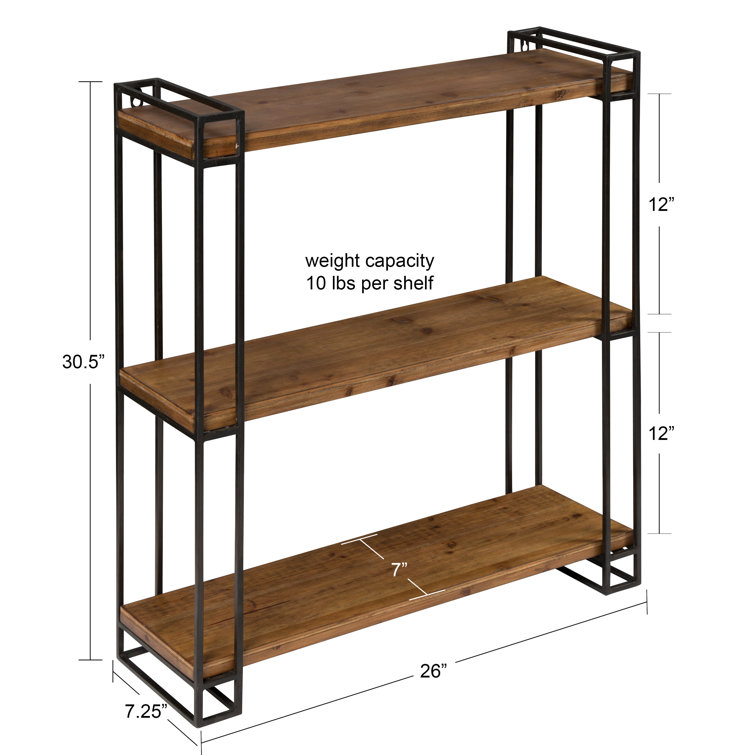 Benning 3 Piece Paulownia Tiered Shelf