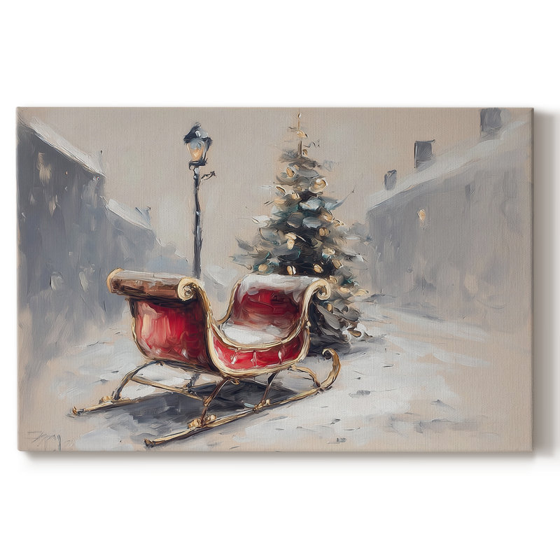 «Silver Promise of Manger» - Toile tendue avec châssis de qualité supérieure, H 18 po x l 12 po