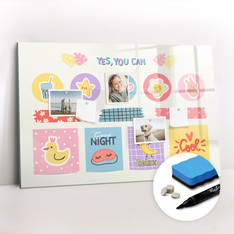 Magnetic Glass Dry Erase Board