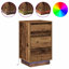 Bedside Cabinet 39 X 34.5 X 65 Cm Engineered Wood-107256187