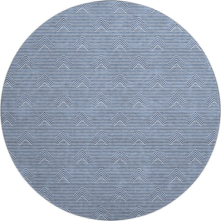Premium Machine Washable Prisco Blue Rug