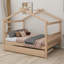 Lit en bois avec couchette-1065221603