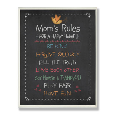 " Mom's Rules "