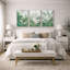 «Lush Green Tropical Foliage Jungle Botanical Wall Decor», reproduction d'art sur toile encadrée 3 pièces-1235551623-1235551619