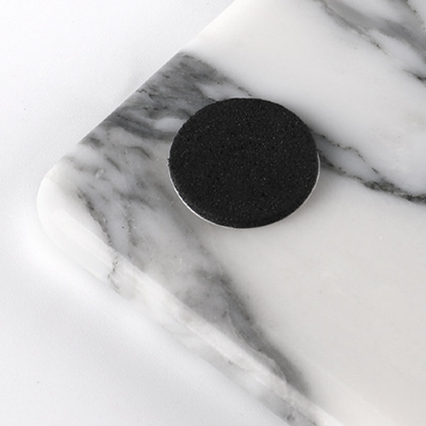 Guein Rectangle Natural Marble Tray, Arabescato
