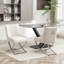 Chaise d'appoint rembourrée en velours Elian-293064307
